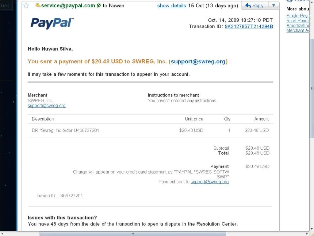 Download Paypal Receipt Template