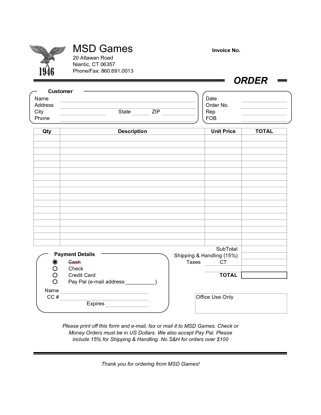 Invoice Template Xls