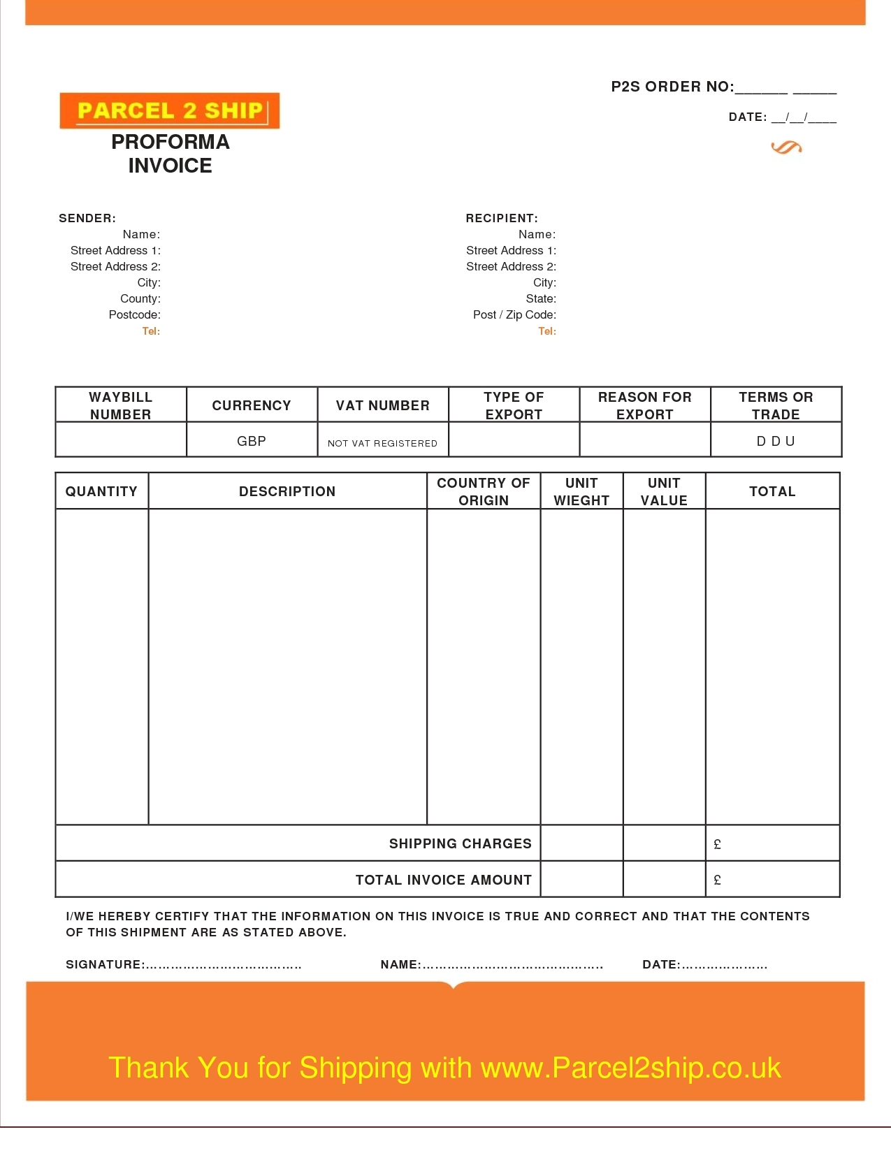 Performa Invoice Sample Invoice Template Ideas