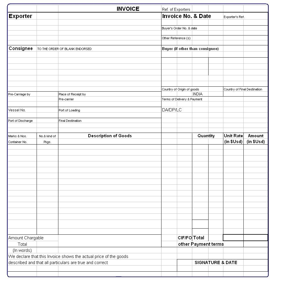 export import exim documentations export import business guide sample of proforma invoice for export
