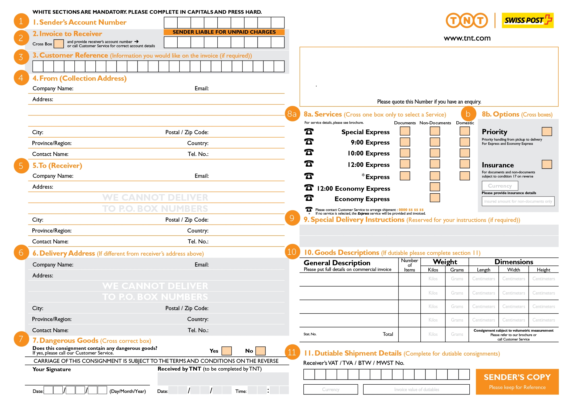 Tnt E Invoice Invoice Template Ideas