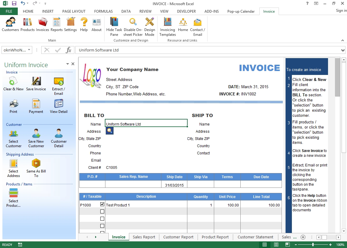 uniform invoice software excel invoice manager invoice database software