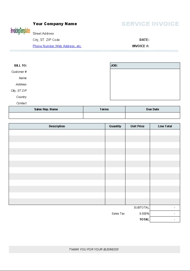 10 blank invoice templates and advantages of online invoice blank invoice microsoft word