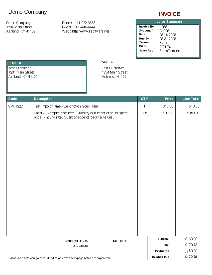 10 example invoice and tips to create sole trading invoices examples of an invoice