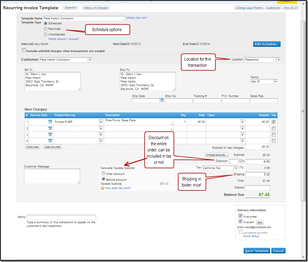 10 samples and steps to create quickbooks invoice templates create an invoice template