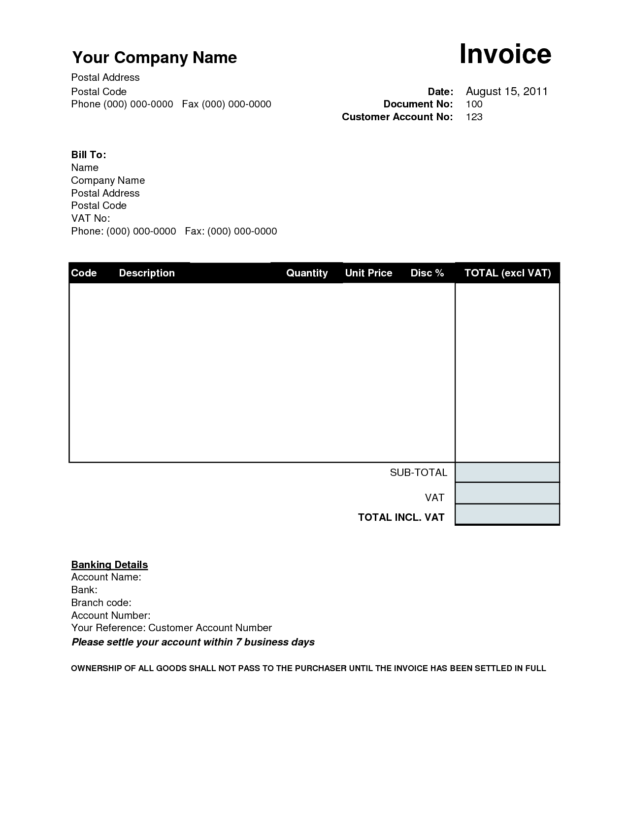 90075303 free template invoice
