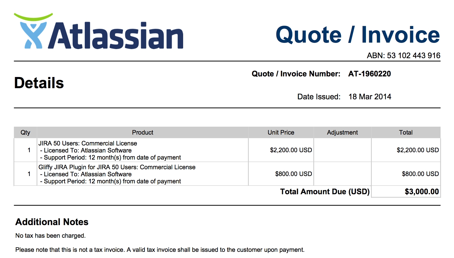 advance payment invoice sample pricing payment amp billing atlassian developers 1542 X 878