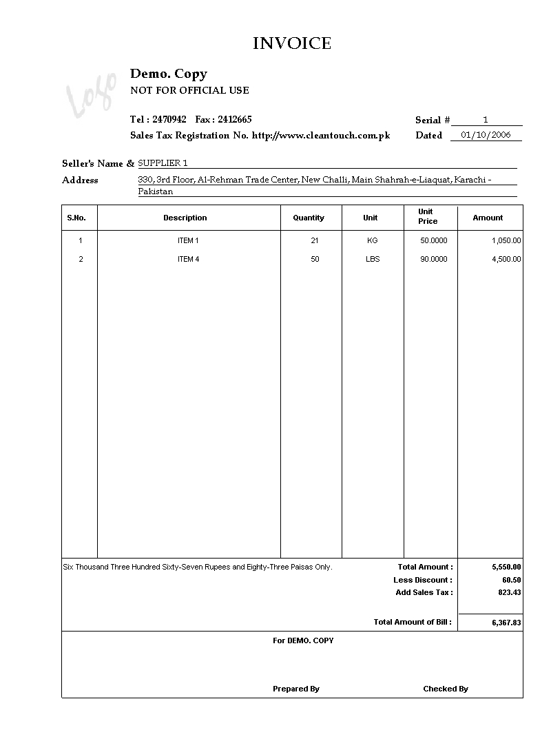 cleantouch inventgst reloaded mobile phone invoice