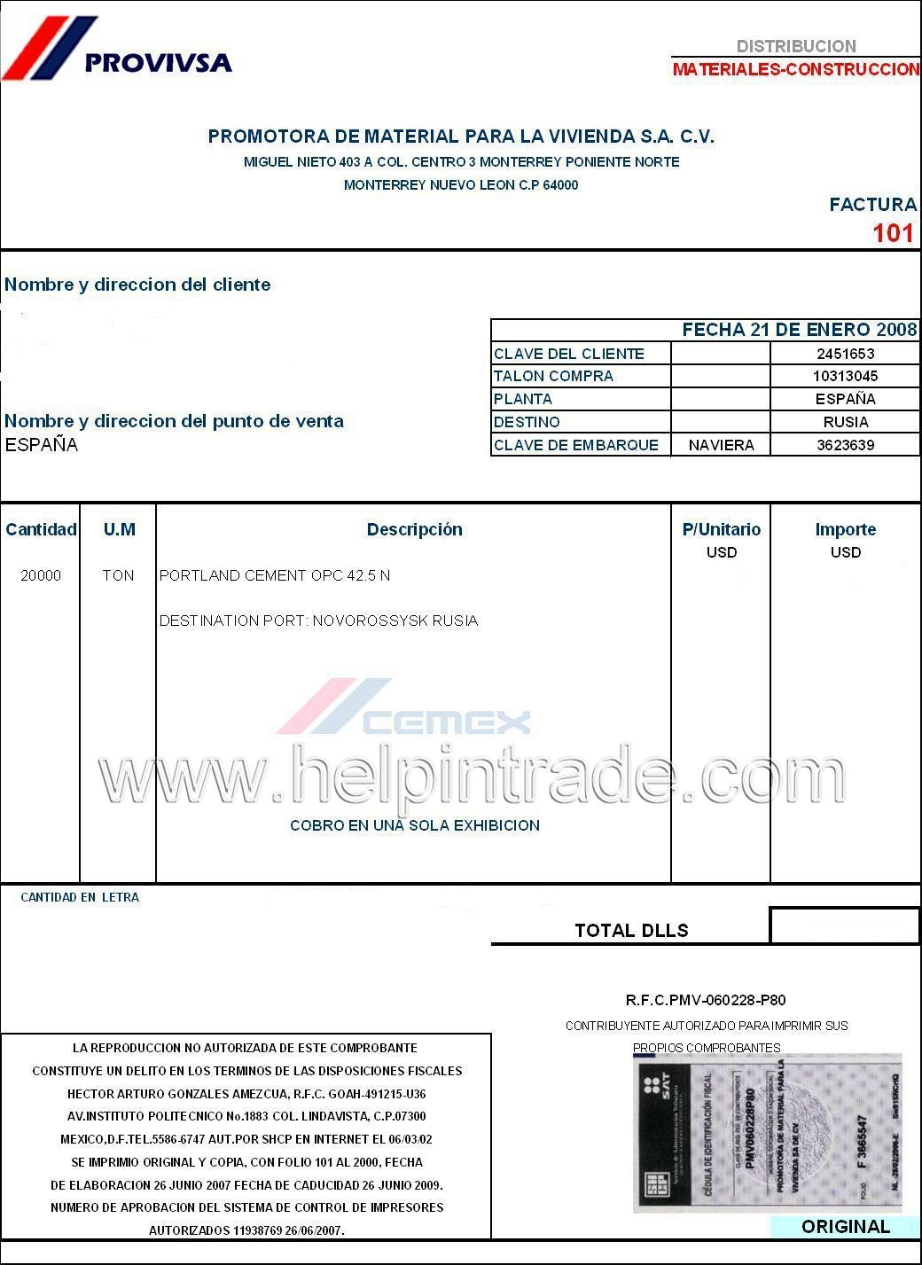 invoice template with payment terms