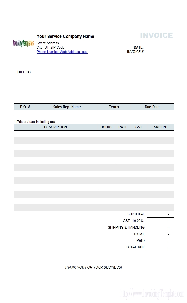 invoice template hourly rate top 15 results free invoice template nz