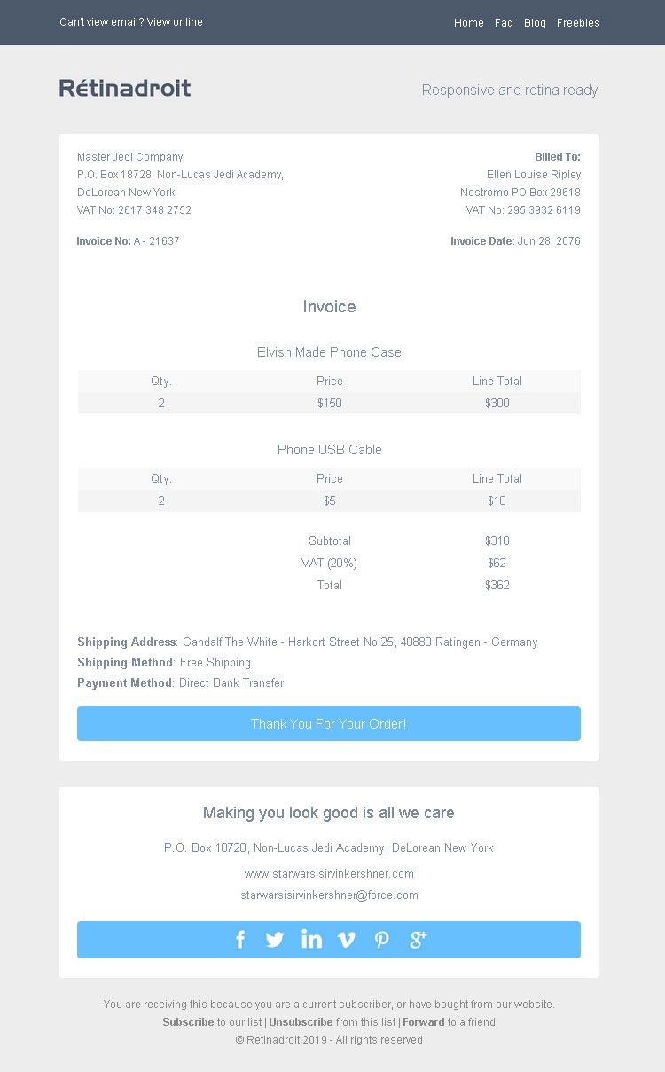 responsive email template amp invoice template marketing email invoice template