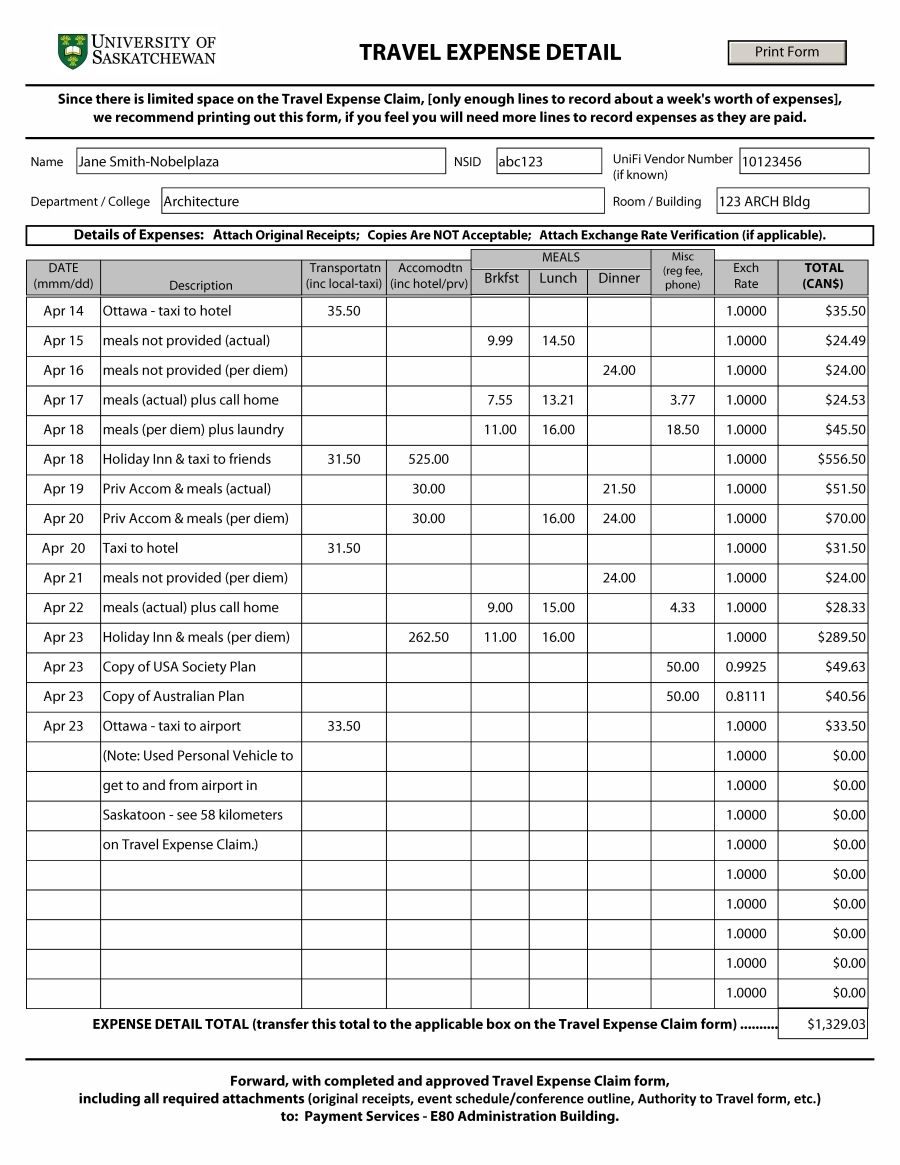 u of s financial services division guidelines amp procedures travel invoice format