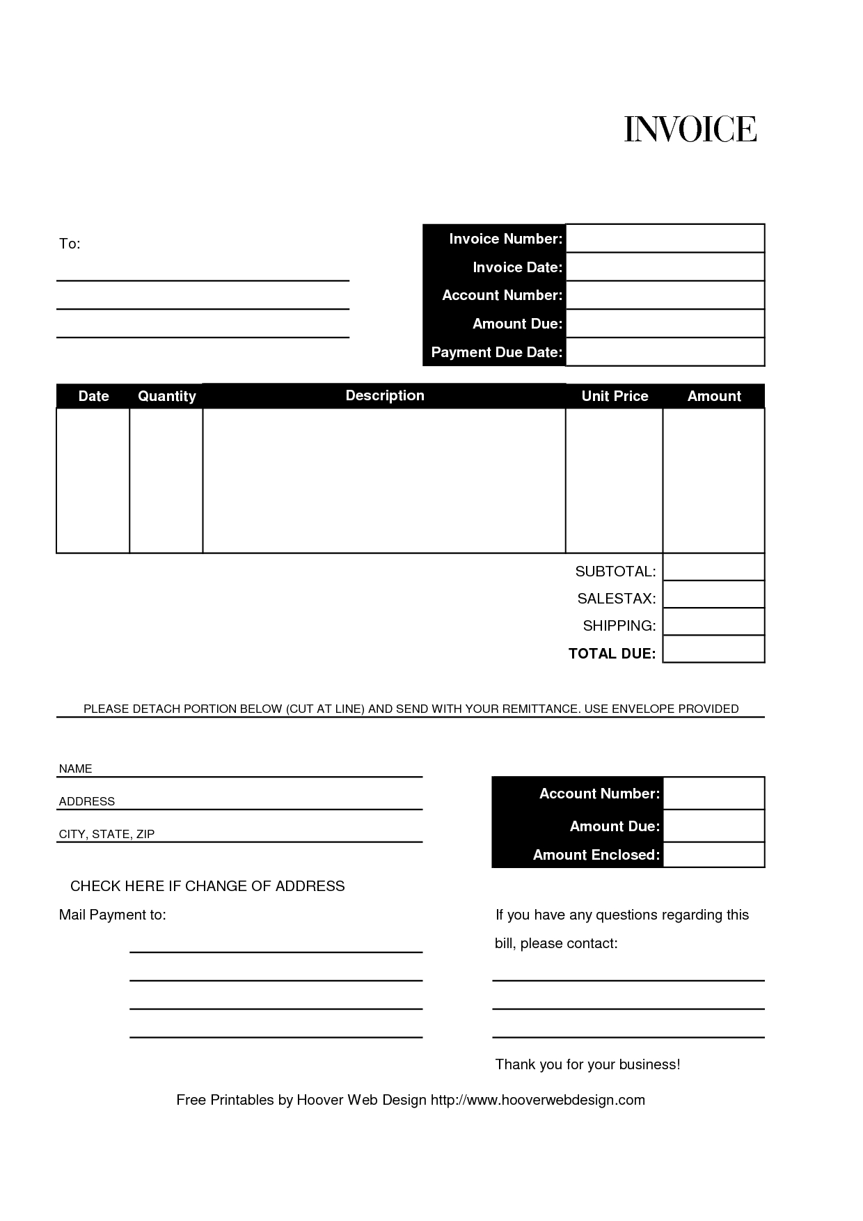 generic invoice template pdf invoice template ideas