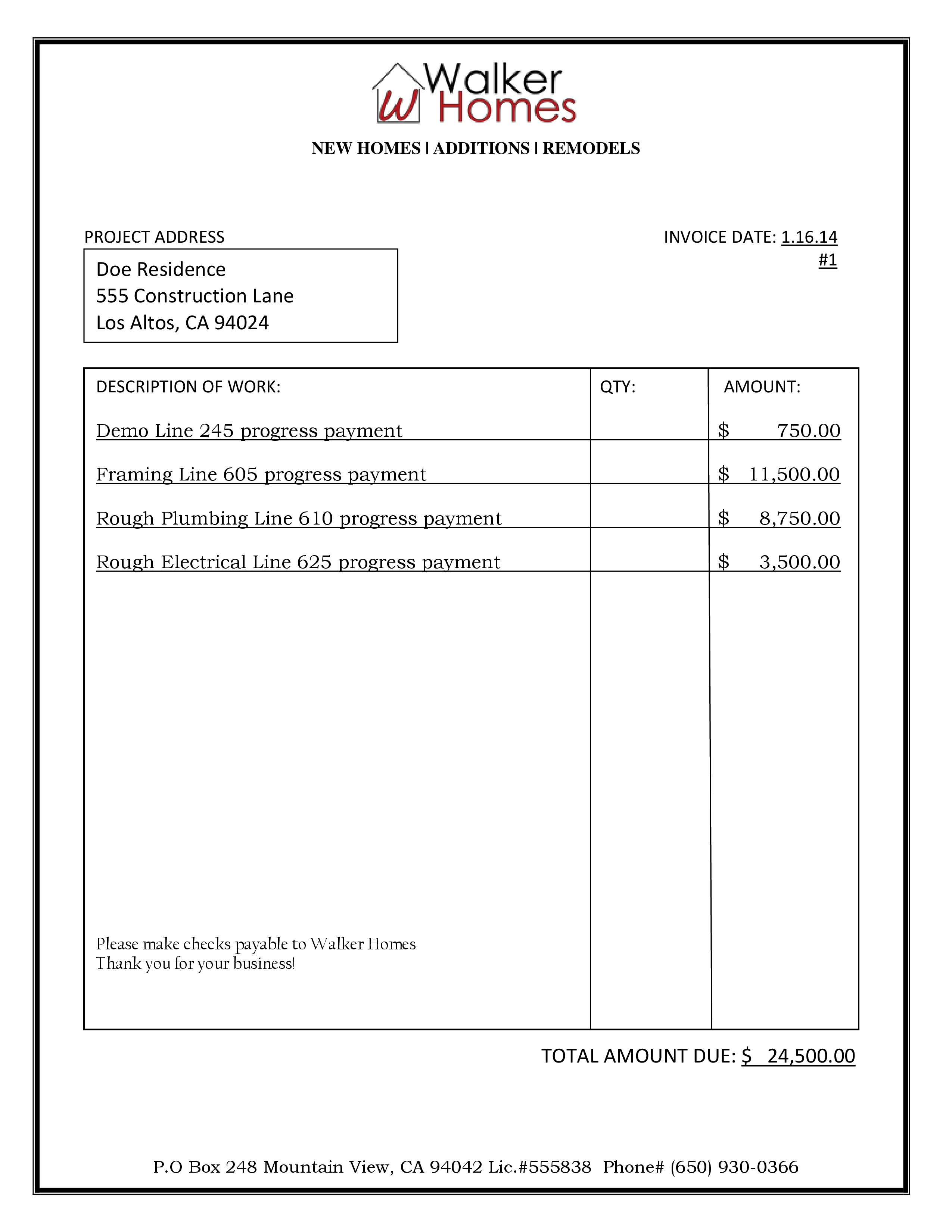 Final Invoice Template * Invoice Template Ideas