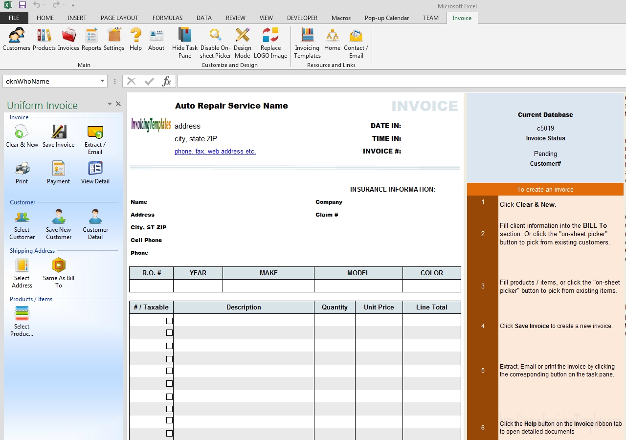 auto repair invoicing software