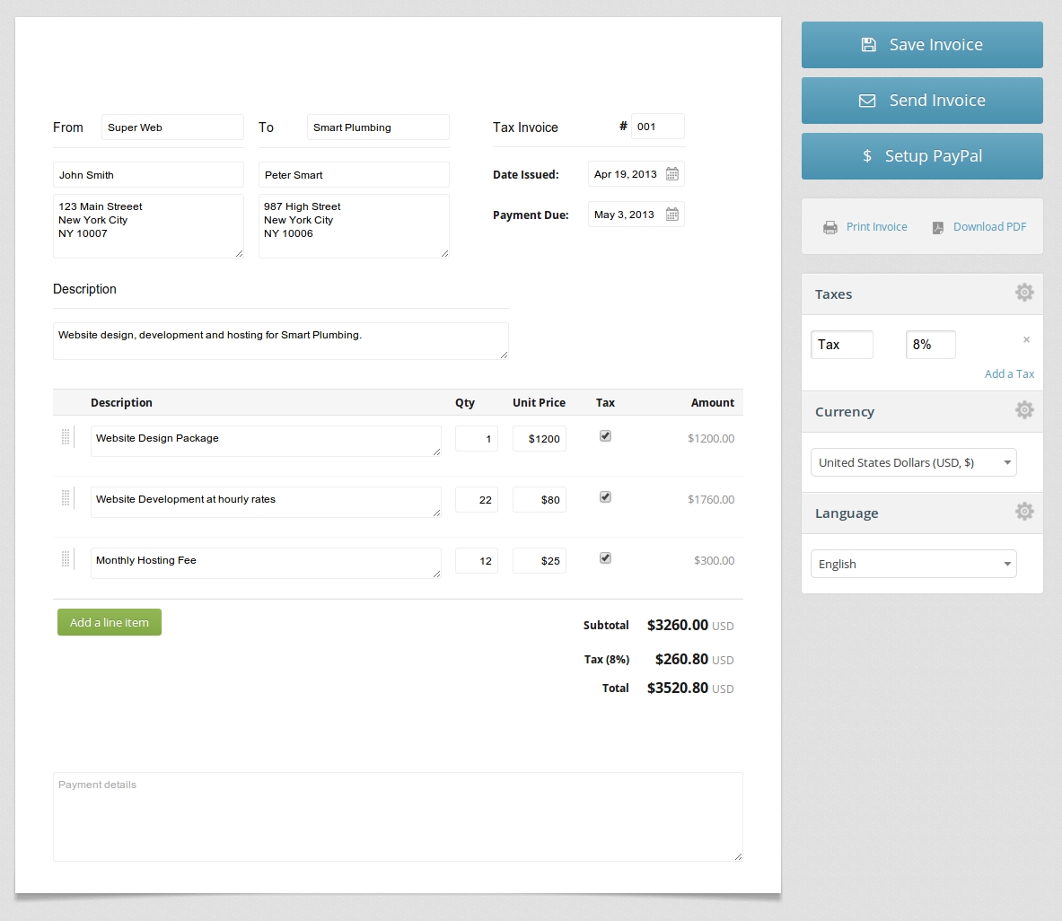 free invoice template make a professional invoice in minutes make a invoice template