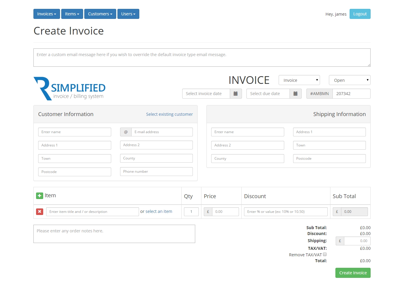 make a invoice simplified php invoice billing system php scripts 1349 X 972