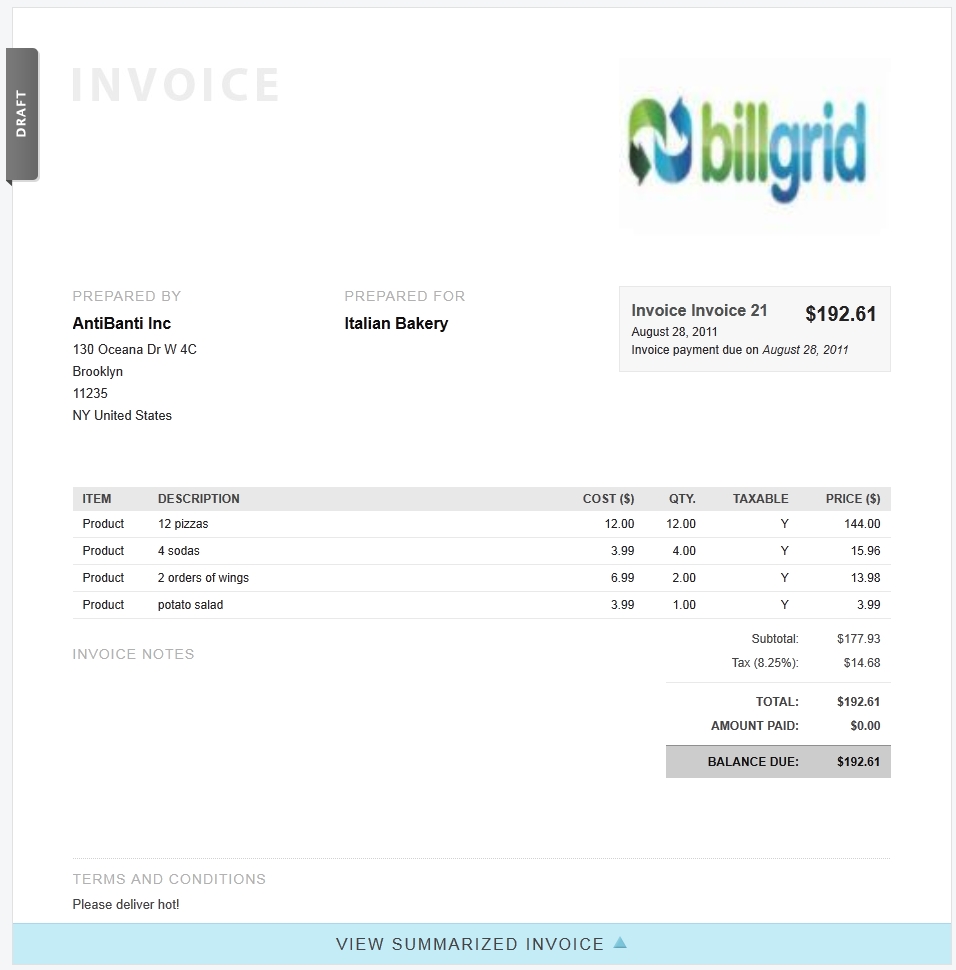 create an invoice in quicken for mac