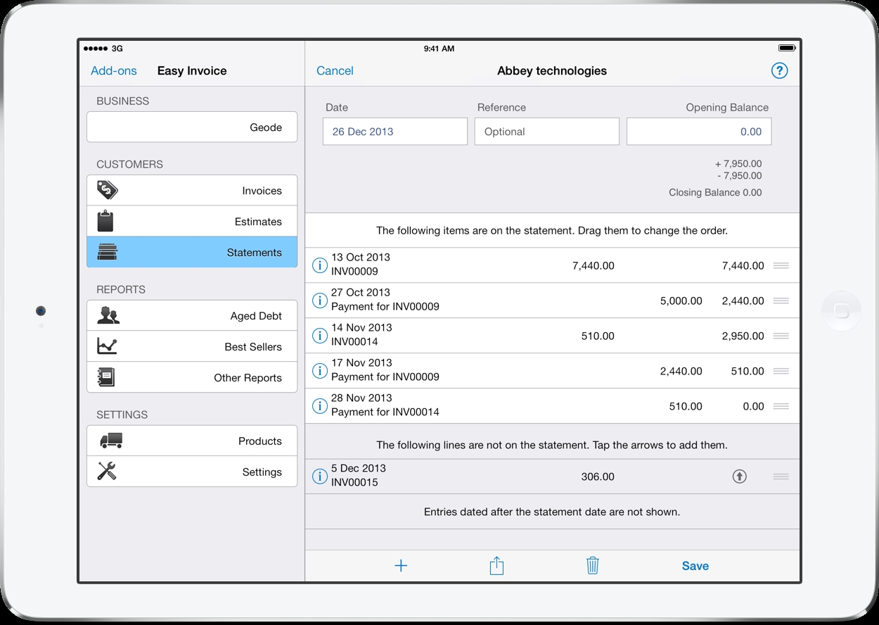 Ipad Invoice Template