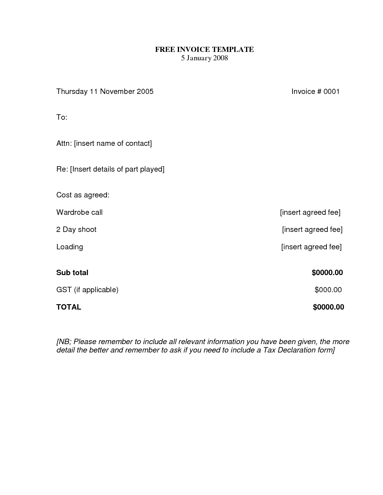 templates collection engnosi part 186 simple invoice template uk