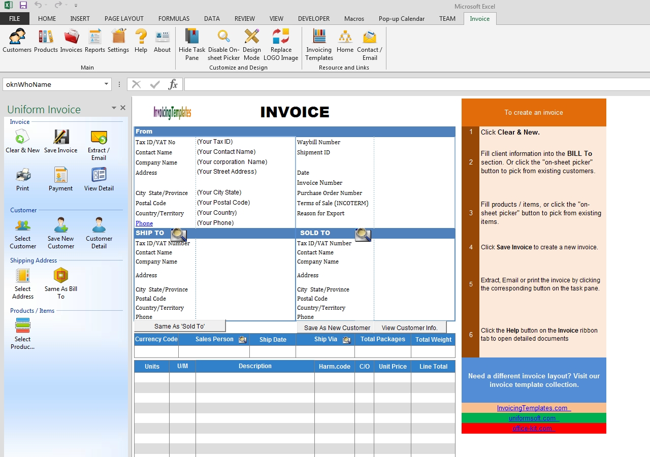 ups paperless invoice free commercial invoice template (ups style) 1280 X 900