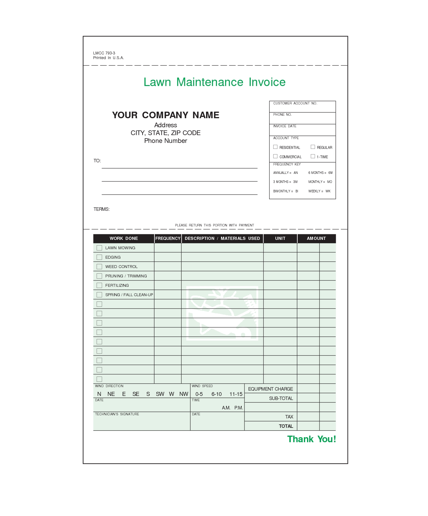 13 best photos of lawn mowing invoice template lawn care invoice lawn care invoices