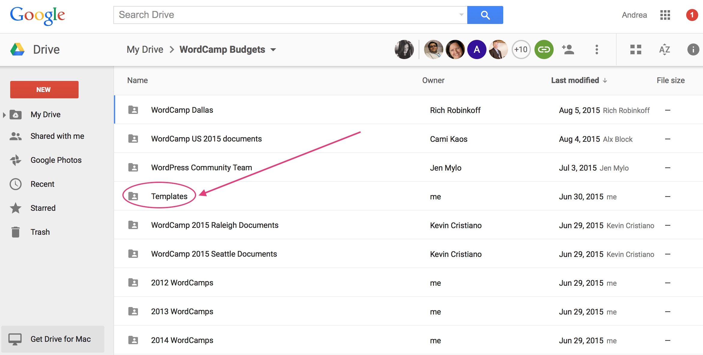 creating and sharing wordcamp budget document make wordpress google drive templates invoice