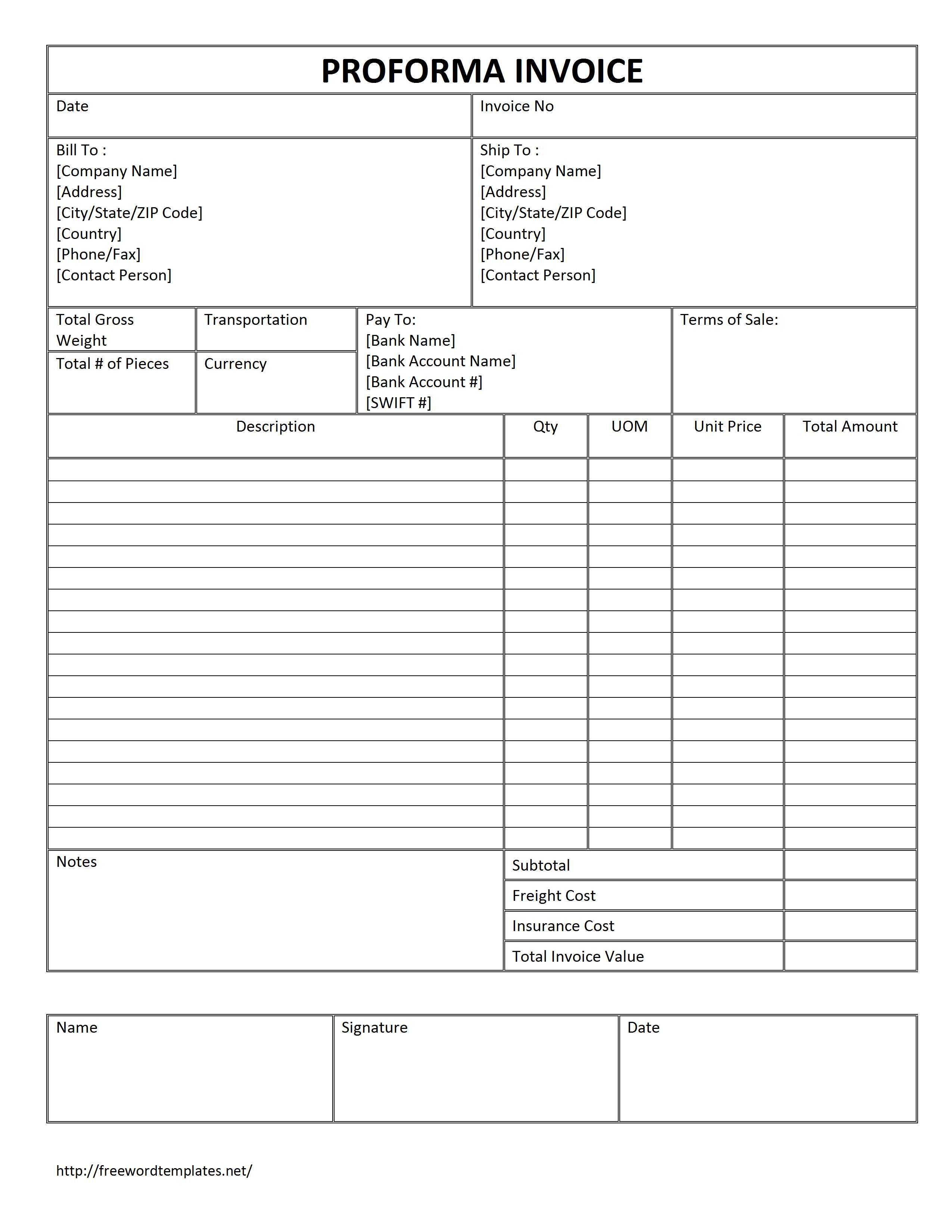 Invoice Template Meaning In English