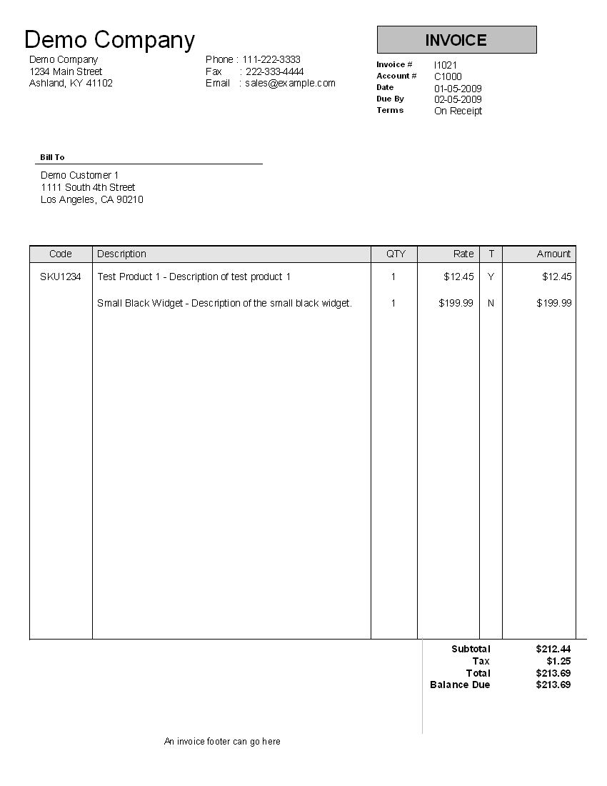kbilling help invoices for business