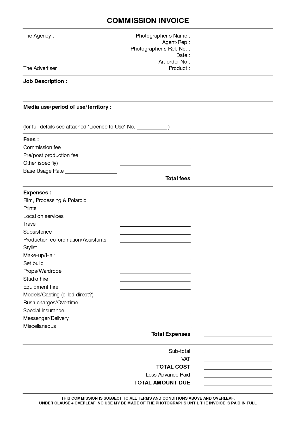photographer resume sample resume template freelance photographer photography invoice template