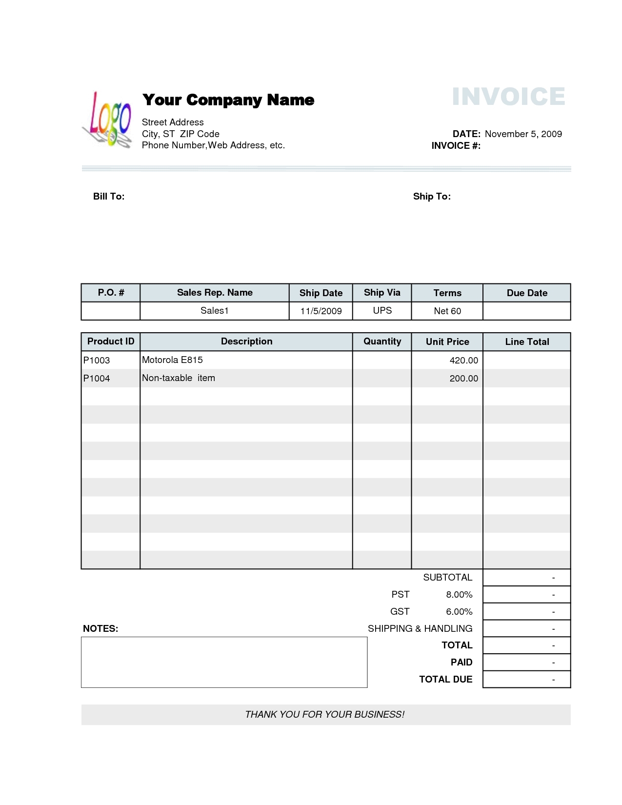 sample shipping invoice invoice template ideas