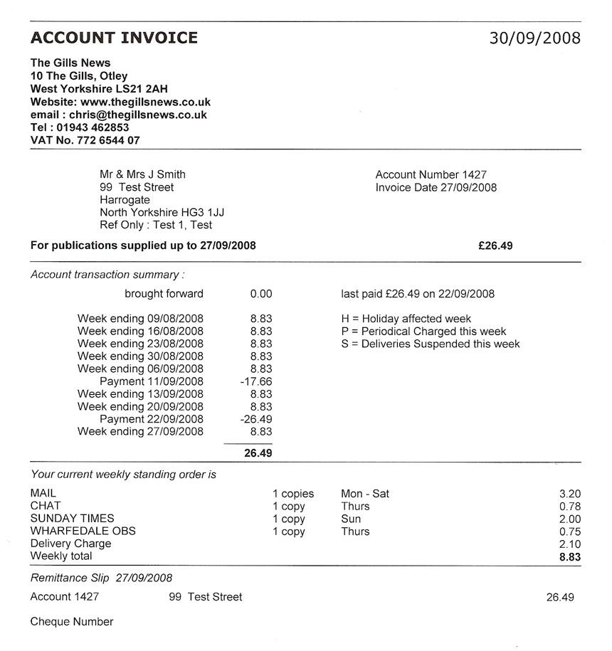 the gills news help invoices invoices for business