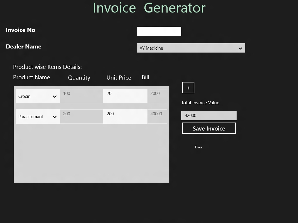 unique creator letz develop metro app invoice generator software