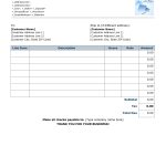 hourly rate invoice