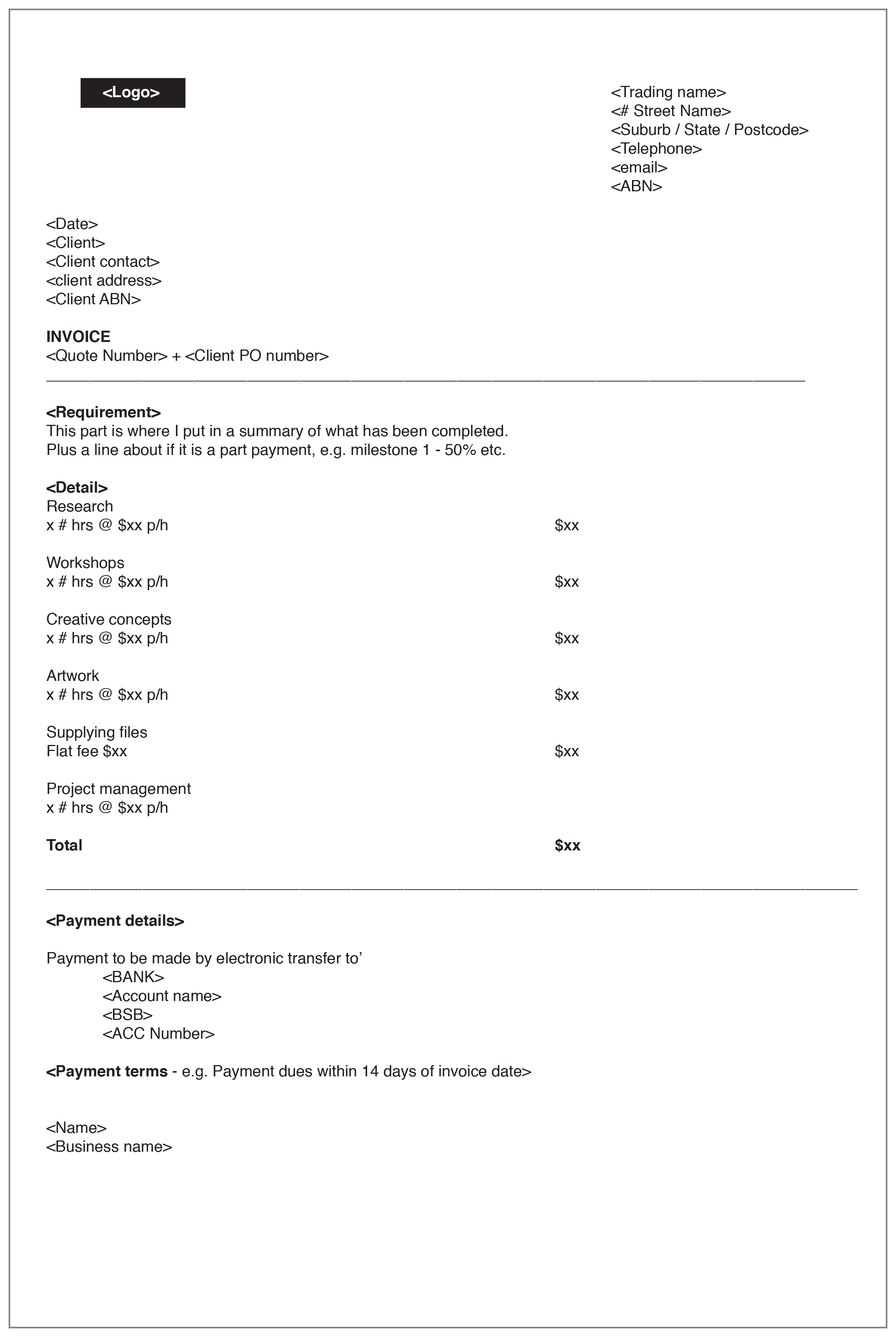 do-you-need-an-abn-to-invoice-invoice-template-ideas