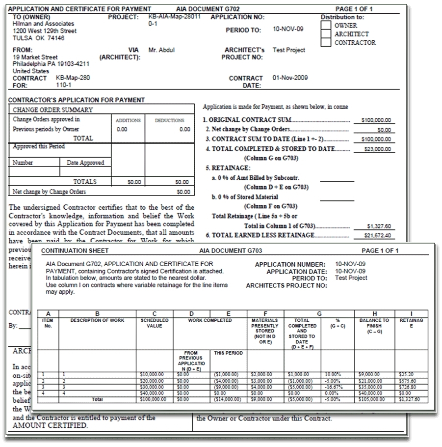 Aia Invoice Form Invoice Template Ideas