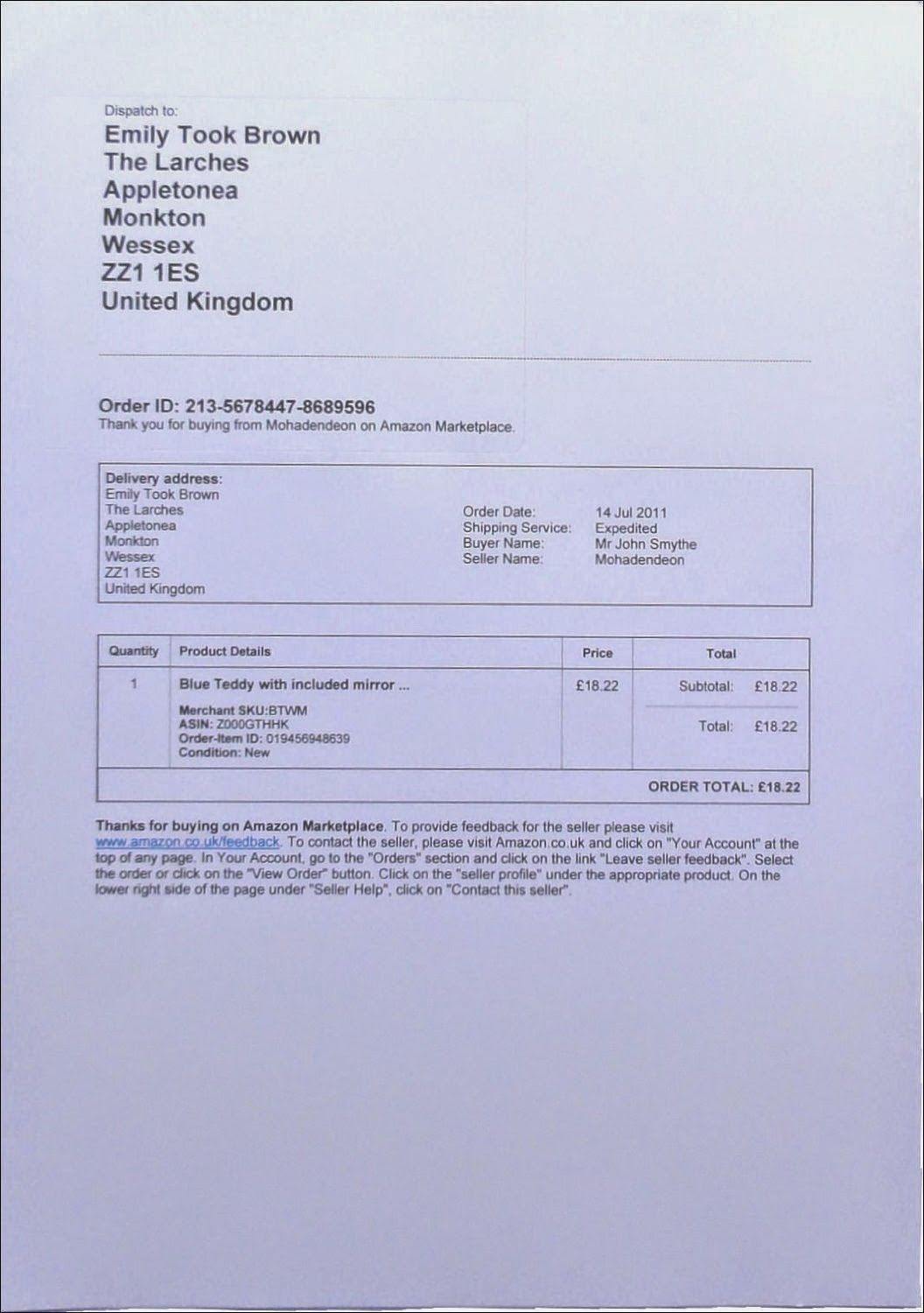 amazon invoice address amazon dispatch invoice integrated label 1056 X 1500