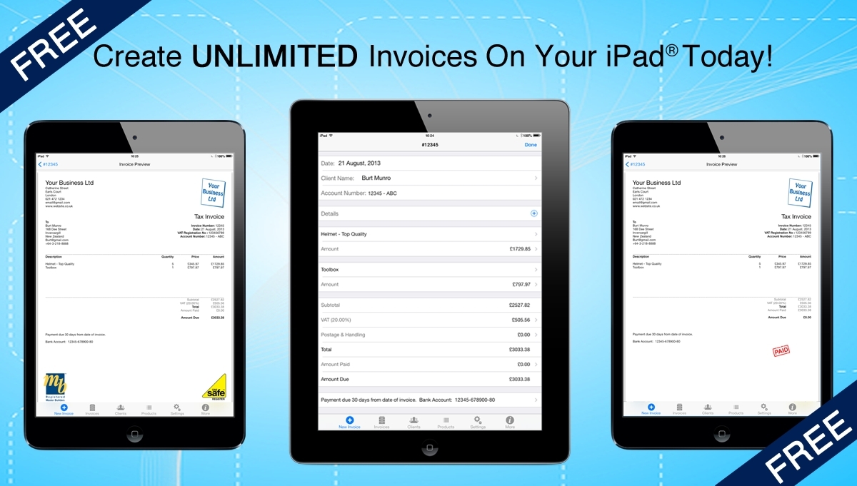best invoice apps best ipad invoice app invoice template free 2016 1200 X 681
