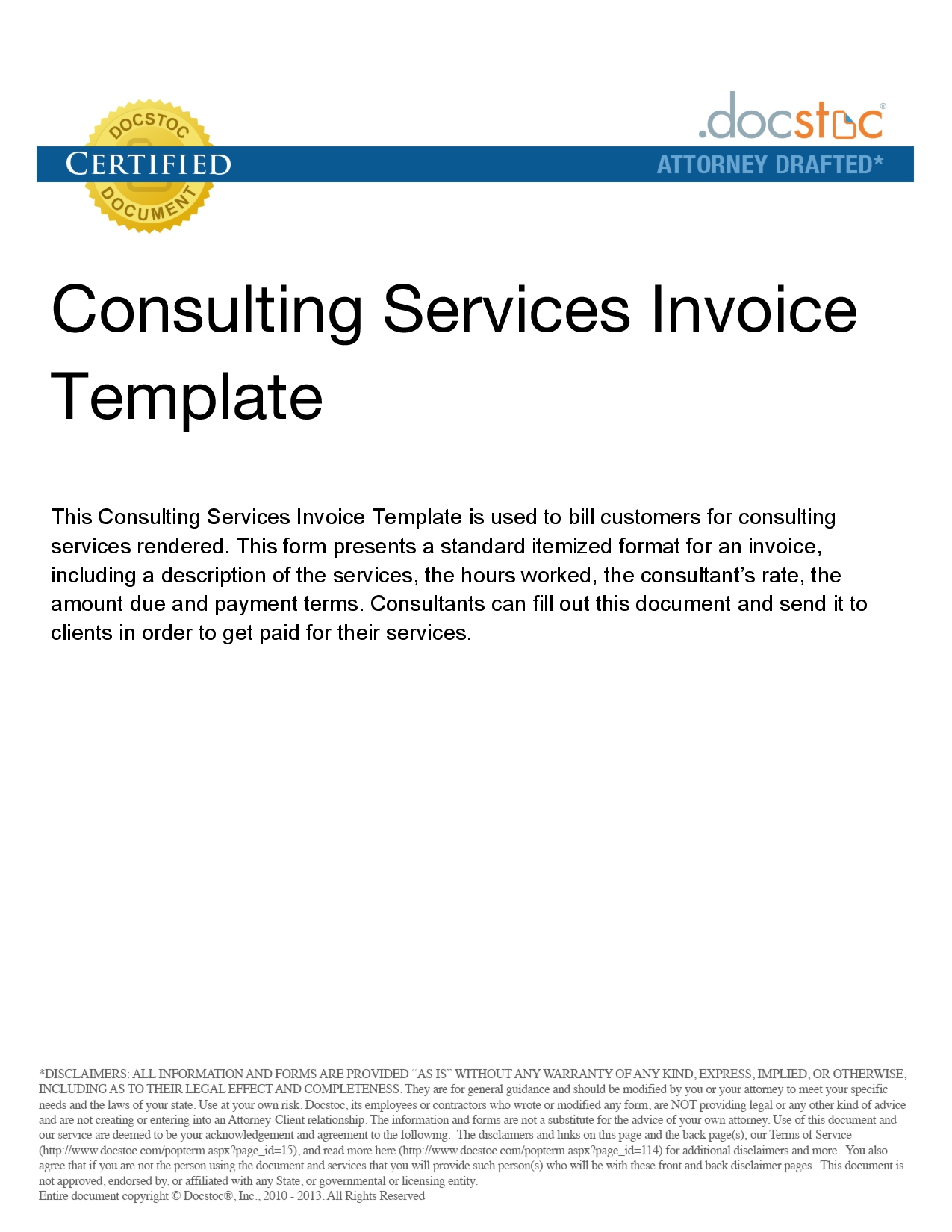 consulting services invoice invoice for consulting services invoice templat free printable 1275 X 1650