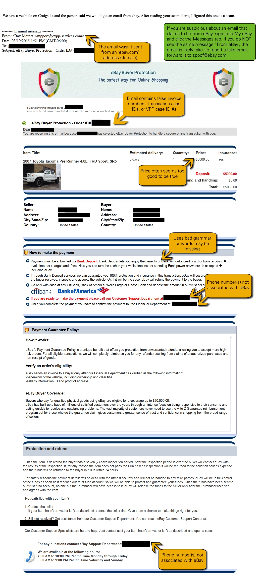 ebay motors security center are paypal invoices safe