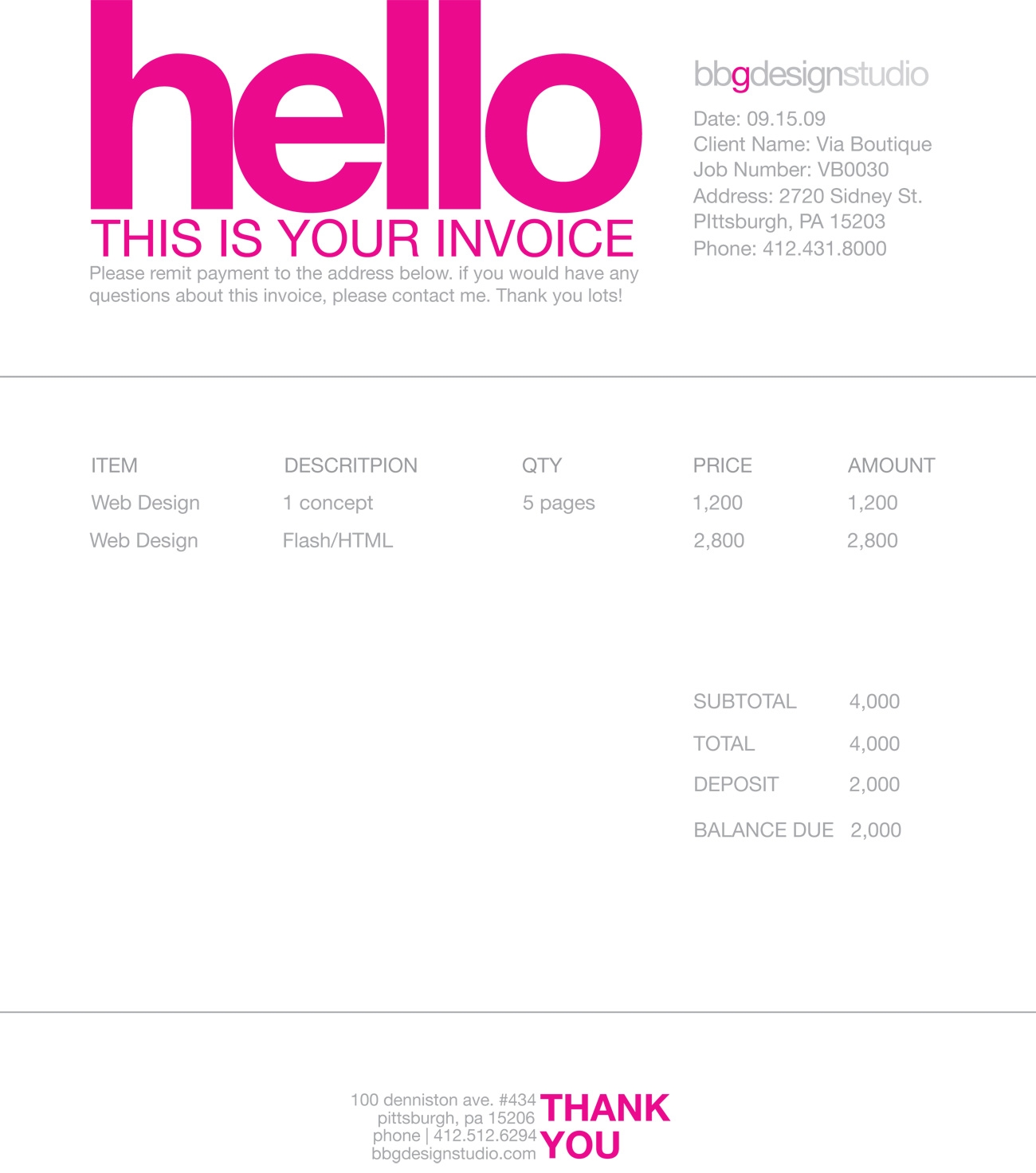 invoice like a pro examples and best practices smashing magazine freelance invoice example