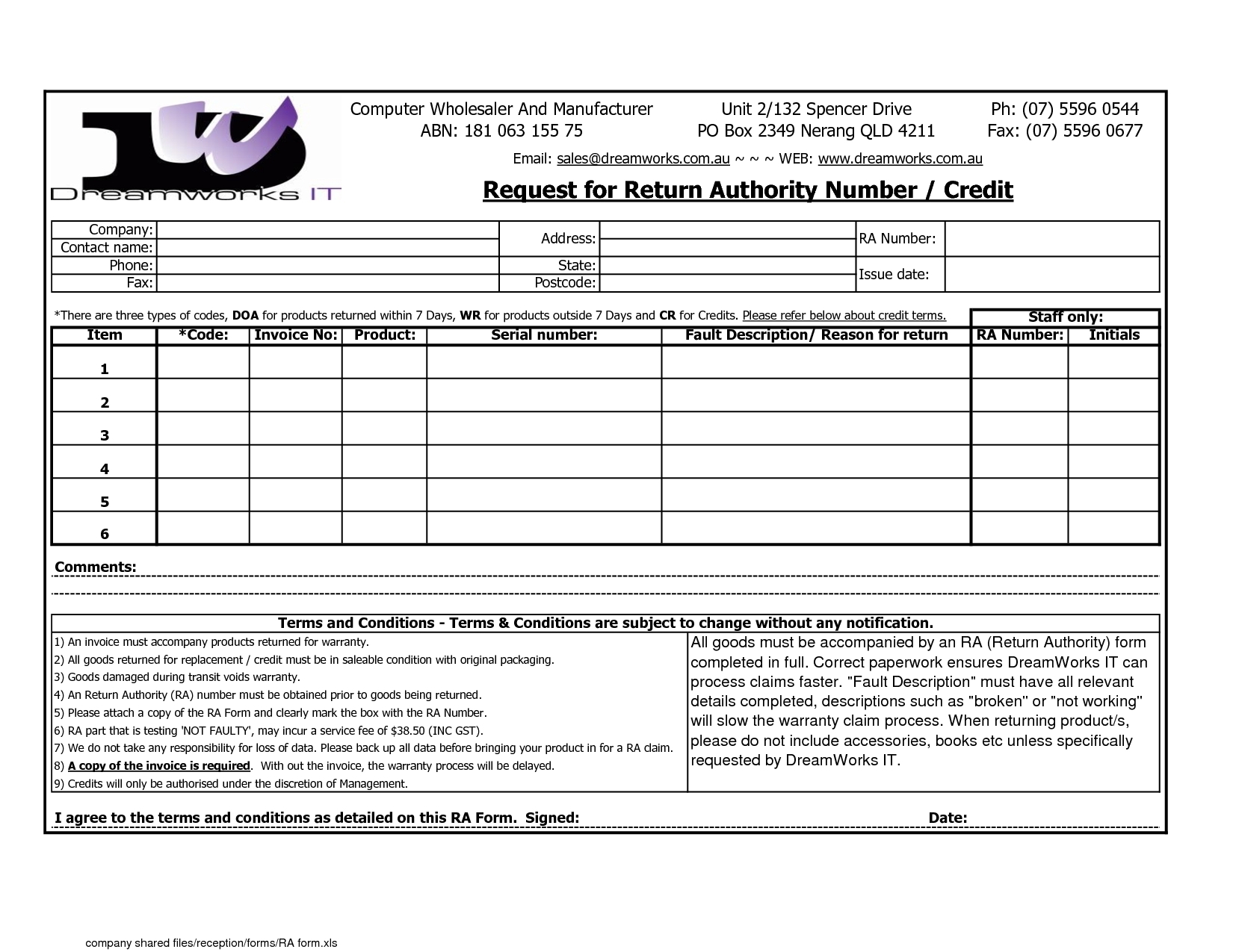 invoice template with payment terms