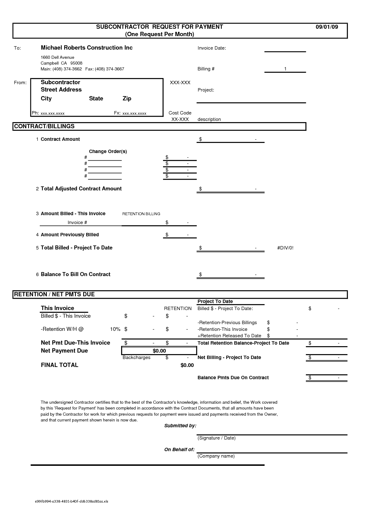 photo billing form template images construction invoice sample