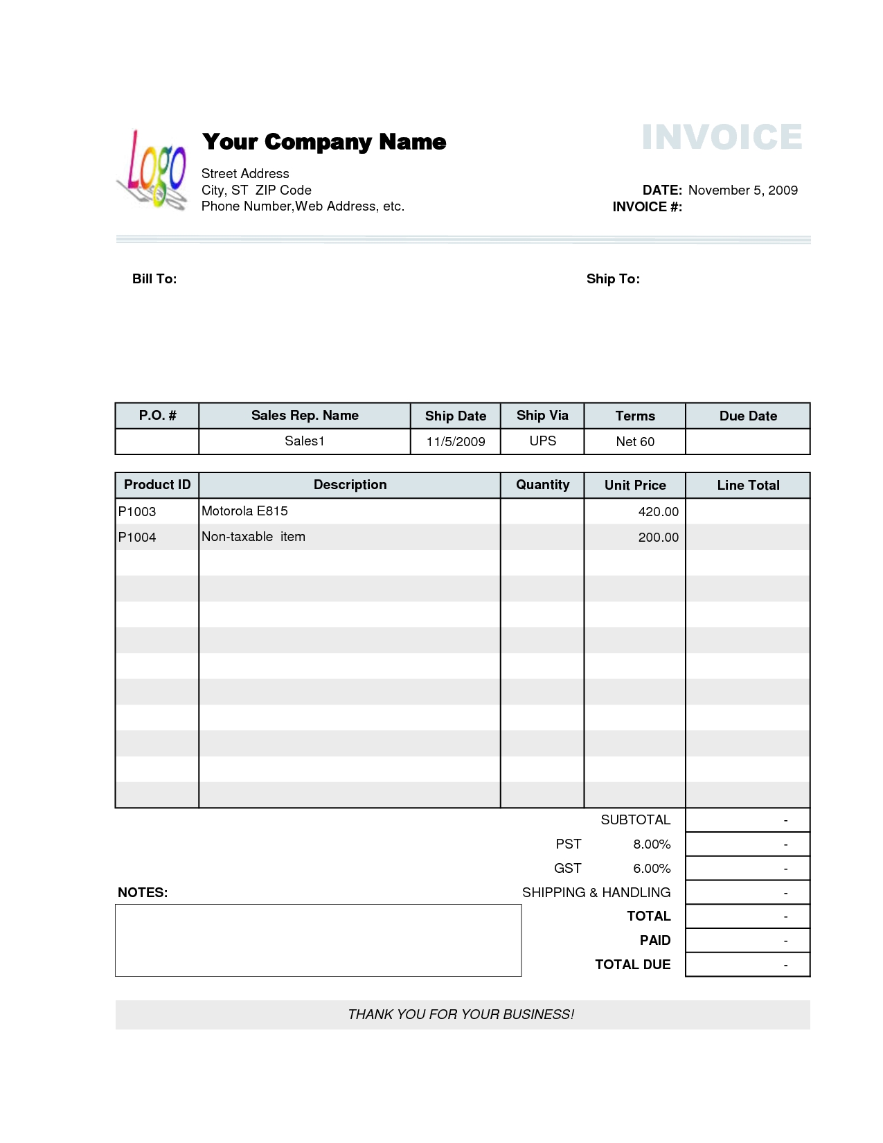 photo shipping invoice template images company invoice template
