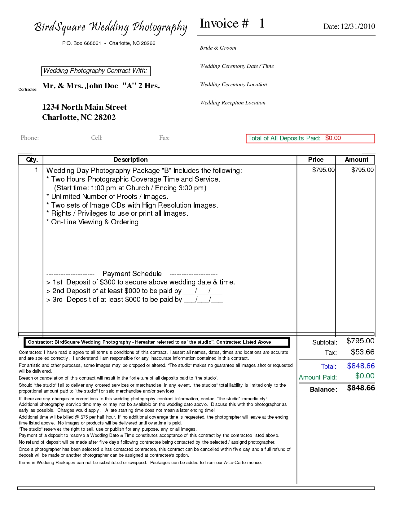 sample invoice for professional services and wedding invoice event planning invoice template