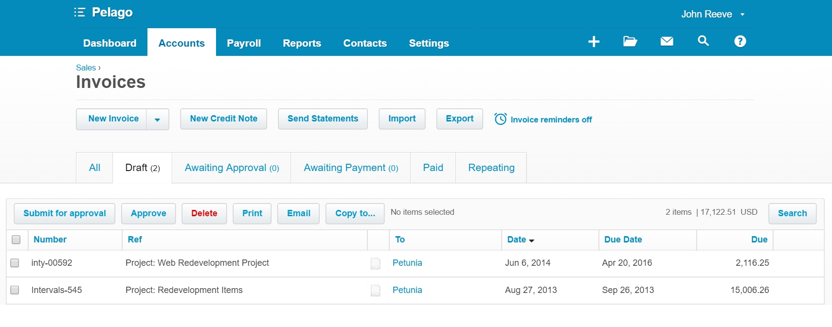 xero tracking categories vs projects