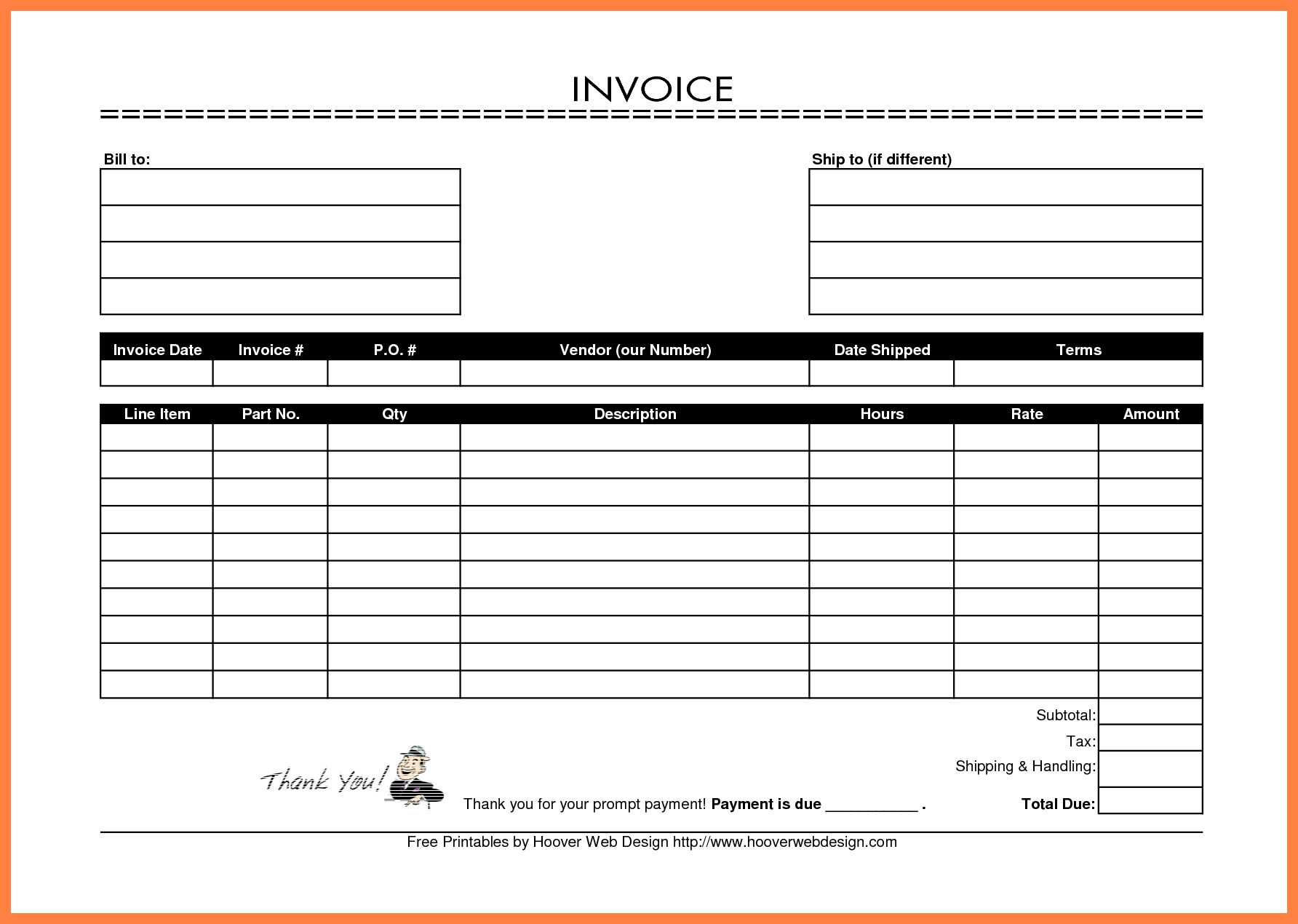 blank invoice uk invoice template ideas