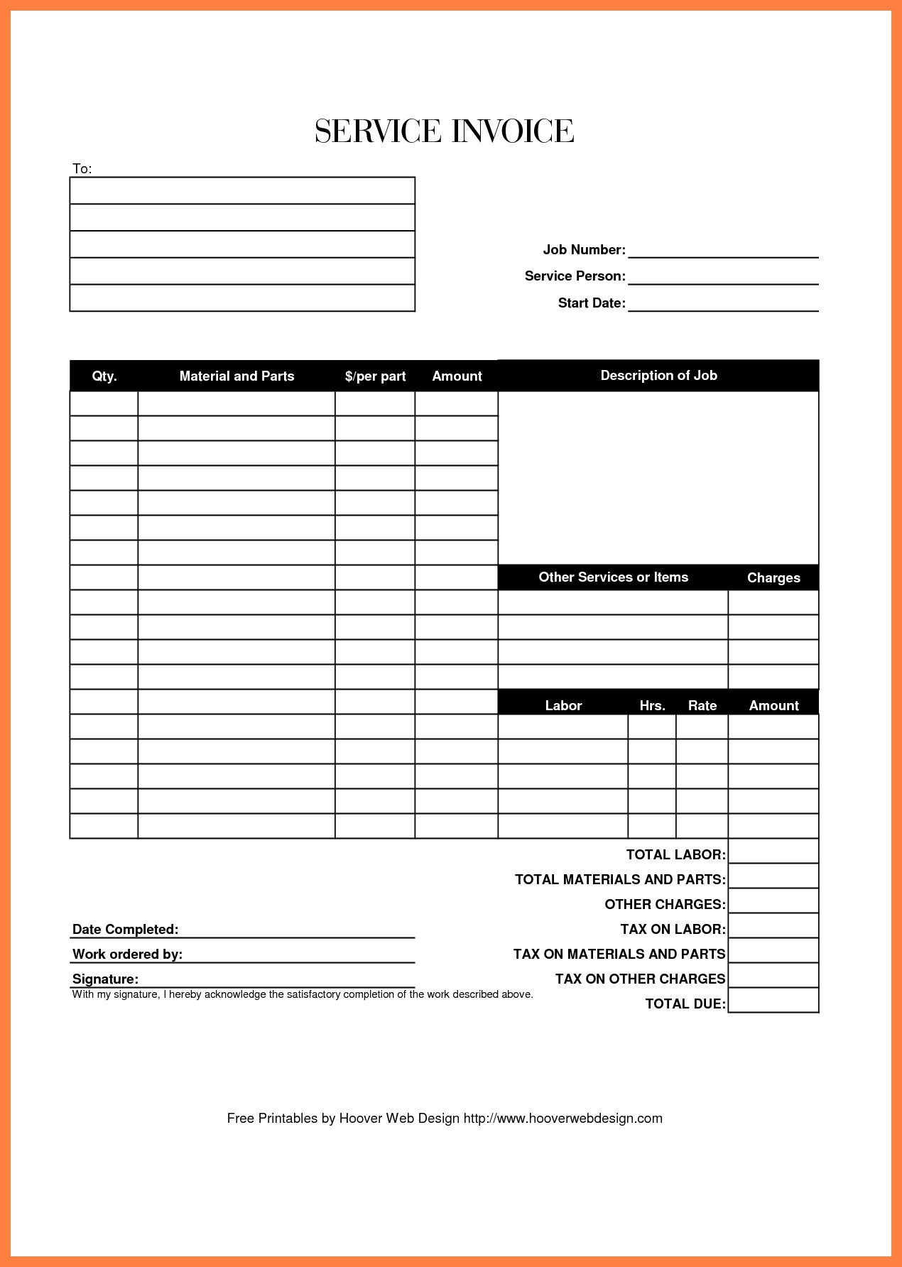 professional invoice template google docs