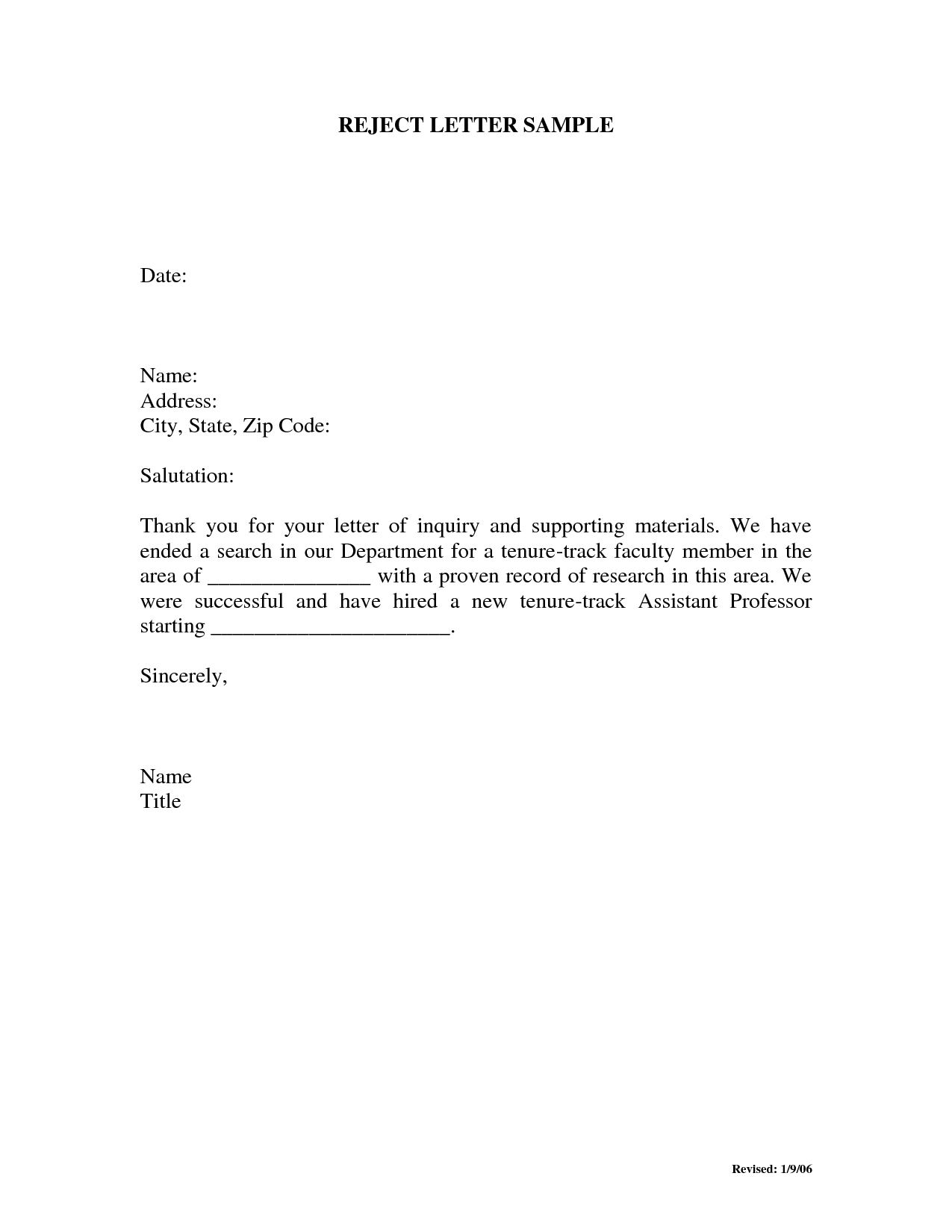 bid rejection letter sample motorhomes rent choice invoice rejection letter