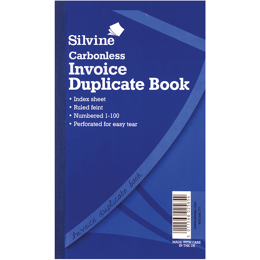 buy silvine duplicate invoice book 6pk tts duplicate invoice book